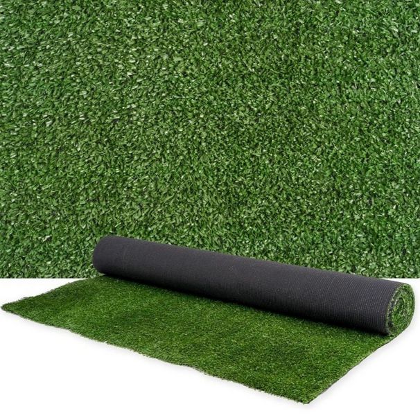 5ft X 10ft Premium Artificial Turf Mat With Drainage Holes. Thick Grass With Rubber Backing, Ideal For Indoor/Outdoor Pet Areas, Garden, Lawn, Patio & Balcony Decor(Grass Height 0.6 Inches/1.5cm)_maomaolike.com