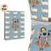Shrinathji With Sacred Cows Painting Poster, Exquisite Traditional Indian Folk Art Poster, Cultural Decorative Piece Ideal For Home, Prayer Room_maomaolike.com