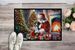 Greater Swiss Mountain Dog And Santa Claus Doormat Front Door Mat Indoor Outdoor Rugs For Entryway, Non Slip Washable Low Pile, 24H X 36W_maomaolike.com