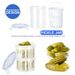 With Filter Food Storage Container Rack Pickle Olive Pepper Bucket Flap Jar With Leak-Proof And Lid_maomaolike.com