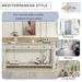 Console Table 63" Long Console Table With Drawers And Shelf For Entryway,Hallway,Living Room_maomaolike.com
