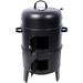 Charcoal Smoker Grill Wood Smoker Grills Outdoor Cooking 16 Inch Vertical Smoker Portable BBQ Grill For Camping, Black_maomaolike.com