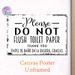 No-Flush Toilet Paper Bilingual Reminder Painting Poster, Vintage Distressed Black-and-White Typographic Poster, Clear Dual-language Notice Suitable_maomaolike.com
