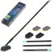 3 In 1 Shower Cleaning Brush - 180° Rotatable Bathroom Cleaning Brush With 50 Inch Long Handle, Scrubber Brush Cleaner Tool For Shower Bathtub Tile Wall Floor Cleaning (Include 4 Brush Heads)_maomaolike.com
