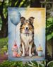 Collie Happy Birthday Garden Flag Mailbox Flag Decorative Yard Flag Banner Outside Patio Artwork Yard Flower Beds, Garden Size, Multicolor_maomaolike.com