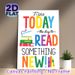 Reading Motivational Painting Poster, Bright Colorful Typography With Book Graphics Poster, Inspiring Reading Reminder For Study Room, Library_maomaolike.com