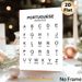 Portuguese Alphabet Painting Poster, Minimalist Black-and-white Letter Chart Poster, Clear Letter & Pronunciation Reference, Suitable For Language_maomaolike.com