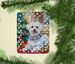 Maltese Christmas Porcelain Ornament Christmas Tree Hanging Decorations For Home Christmas Holiday, Rectangle, Gift, Multicolor_maomaolike.com