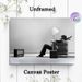 Surreal Retro Home Themed Painting Poster, Monochrome Whimsical Artistic Scene Poster, Unique Creative Design Ideal For Living Room, Office Decor_maomaolike.com