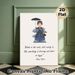 Mary Poppins Quote Painting Poster, Whimsical Watercolor-style Figure With Umbrella And Inspirational Quote Poster, Charming Nostalgic Decor Piece For_maomaolike.com