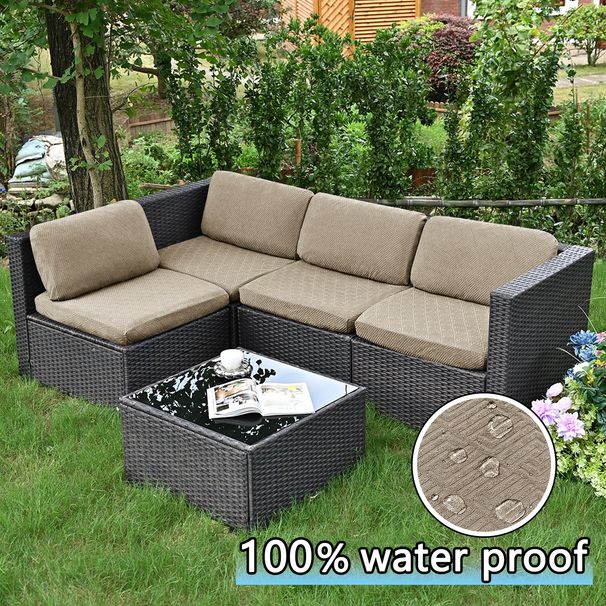 summer Cross-border Jacquard Waterproof Maze TPU-coated Cushion Universal Outdoor Elastic Sofa Cover_maomaolike.com