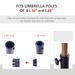 18" 26 Lbs Round Resin Umbrella Base Stand Market Parasol Holder With Beautiful Decorative Pattern & Easy Setup, For Φ1.5", Φ1.89" Pole, For Lawn, Deck, Backyard, Garden, Bronze_maomaolike.com