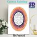 Home Blessing Painting Poster, Watercolor Circular Style Poster, Vibrant Orange & Purple Watercolor Ring With Bilingual Blessing Text, Warm Home Wish_maomaolike.com