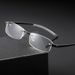 Unisex Frameless reading glasses 125 degrees 175 degrees men's and women's fashion plastic frameless cutting edge glasses_maomaolike.com