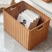 Extra Tall Rattan Woven Home Cabinet Organizer Bathroom Hotel Laundry Car Storage Basket_maomaolike.com