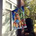 Cocker Spaniel Christmas Reindeer House Flag Large Porch Sleeve Pole Decorative Outside Yard Banner Artwork Wall Hanging, Polyester, House Size, Multicolor_maomaolike.com