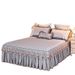 Princess Lace Bedspread Bed Skirt Style Piece Quilted Thickened Mattress Protector Non-Slip 1.5m 1.8m Single Double_maomaolike.com