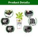 Square Planter For Indoor Or Outdoor Use, 22-Inch High Rattan Design Flower Pot With Automatic Watering System For Porch, Patio, Backyard, Makes Keeping Flowers Easier (Pack Of 2, Black)_maomaolike.com