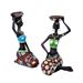 Black Holder Two-Piece Set Resin Crafts Home Living Room Candle Display Decoration Ornament_maomaolike.com