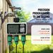 VEVOR Water Timer, 3 Outlets, Hose Watering Sprinkler Timer, With 3 Independent Watering Zone LCD Display Rain Delay Mode Manual Mode 360° Brass Inlet Metal Filter, IPX6 Waterproof For Yard Watering_maomaolike.com