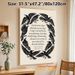 Raven Themed Literary Quote Painting Poster, Monochrome Black Raven Wreath Poster, Classic Poetry-inspired Wall Decor Suitable For Study, Living Room_maomaolike.com