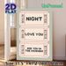Love Quote Retro Ticket Painting Poster, Vintage Minimalist Ticket-style Print Poster, Warm Sentimental Wording Adds Cozy Atmosphere For Bedroom_maomaolike.com
