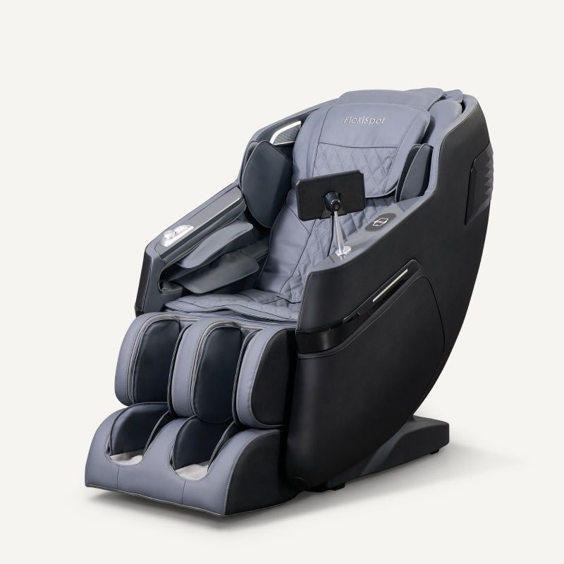 Massage Chair Full Body, Zero Gravity SL-Track Shiatsu Massage Recliner Chair With Body Scan, Airbags, Foot Rollers, Deep Yoga Stretch, Heating (Grey)_maomaolike.com