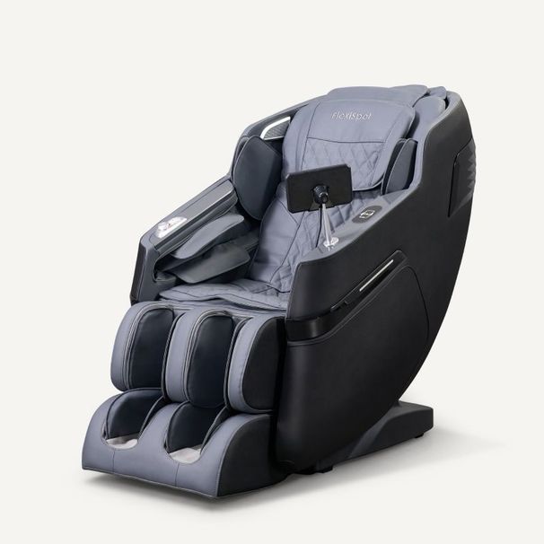 Massage Chair Full Body, Zero Gravity SL-Track Shiatsu Massage Recliner Chair With Body Scan, Airbags, Foot Rollers, Deep Yoga Stretch, Heating (Grey)_maomaolike.com
