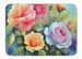 Roses In Watercolor Memory Foam Kitchen Mat Machine Washable Anti-Fatigue Mat Cushion Comfort Bath Mat Or Kitchen Rug_maomaolike.com