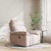 Rocking Chair Recliner Chairs For Adults, Rocker Manual Recliner With Remote Control And Cup Holder For Living Room, Bedroom, Nursery-Fleece Fabric_maomaolike.com