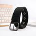 HOT Porous canvas men's pin buckle students youth Korean version of hundred jeans belt military training lengthened female_maomaolike.com