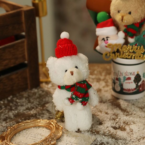 Bear American Cartoon Decoration Christmas Gift Ornament Fabric Doll Santa Claus Snowman Plush Toy_maomaolike.com