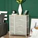 7-Drawer Dresser Storage Tower Cabinet Organizer Unit, Easy Pull Fabric Bins With Metal Frame For Bedroom_maomaolike.com