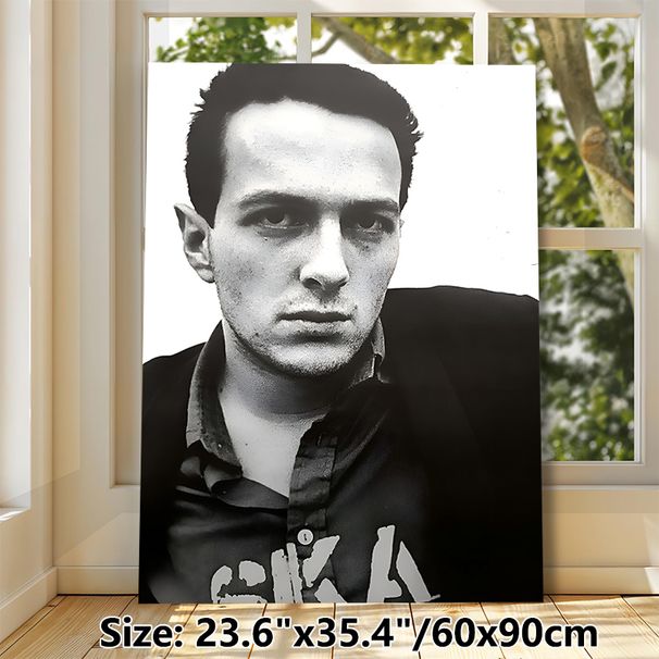 Monochrome Male Portrait Painting Poster, Vintage High-contrast Black & White Portrait Poster, Retro Artistic Decor Suitable For Home Walls, Music_maomaolike.com
