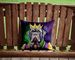 Neapolitan Mastiff King Of Mardi Gras Throw Pillow Machine Washable, Indoor Outdoor Decorative Pillow For Couch, Bed Or Patio, 14Hx14W_maomaolike.com