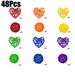 48Pcs Colorful Wicker Rattan Balls Round Heart Shaped Rattan Balls Rainbow Vase Bowl Fillers Aromatherapy Decorative Ball For Table Centerpieces Pride Party Decoration Home Wedding Decor_maomaolike.com