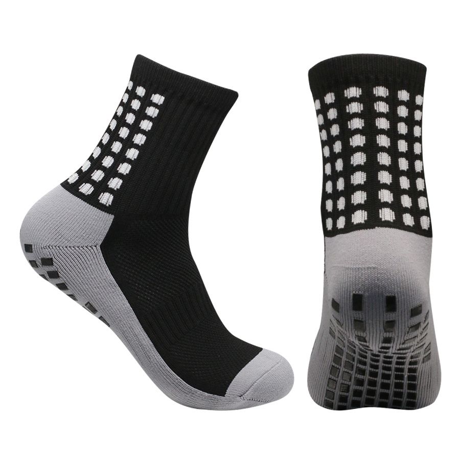Sports socks football socks thick towel bottom non slip socks running socks basketball socks cycling socks mid tube dotted yoga socks_maomaolike.com