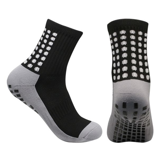 Sports socks football socks thick towel bottom non slip socks running socks basketball socks cycling socks mid tube dotted yoga socks_maomaolike.com