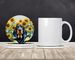 Black And Tan Coonhound In Sunflowers Large Sandstone Coasters Pack Of 4 Absorbent Round Coasters Decor Gifts For Men Or Women, 4 In, Multicolor_maomaolike.com