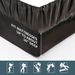 6-Piece King Satin Sheet Set Black Silky Sheets | Luxury Similar To Silk Bed Sheets Bedding Set, Includes 1 Deep Pocket Satin Fitted Sheet_maomaolike.com