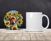 Dogue De Bordeaux In Sunflowers Large Sandstone Coasters Pack Of 4 Absorbent Round Coasters Decor Gifts For Men Or Women, 4 In, Multicolor_maomaolike.com