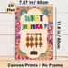 Jhumka Themed Painting Poster, Vibrant Ethnic Style Poster, Colorful Indian Jhumka Earrings With Intricate Floral Border, Eye-catching Cultural Decor_maomaolike.com