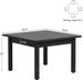 Square Dining Table Kitchen Table With Solid Wood Legs For 4_maomaolike.com