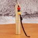 Brass Mini Bamboo Toothpick Holder Keychain Pendant Accessory Bag Unisex Portable Metal Craft_maomaolike.com