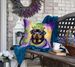 Rottweiler King Of Mardi Gras Throw Pillow Machine Washable, Indoor Outdoor Decorative Pillow For Couch, Bed Or Patio, 18Hx18W_maomaolike.com