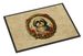 Shih Tzu Christmas Flowers Doormat Front Door Mat Indoor Outdoor Rugs For Entryway, Non Slip Washable Low Pile, 24H X 36W_maomaolike.com