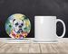 White Boxer Luau Large Sandstone Coasters Pack Of 4 Absorbent Round Coasters Decor Gifts For Men Or Women, 4 In, Multicolor_maomaolike.com