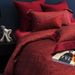 High-End 100-Thread Four-Piece Bedding Set Bed Sheets Celebration Big Red Gift Quilt Wedding Room_maomaolike.com
