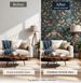 45cm*300cm Peel And Stick Vintage Botanical Wallpaper – Dark Floral Bird Design, Removable & Waterproof, Luxury Nordic Wall Decor_maomaolike.com