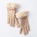 Autumn and winter warm gloves ladies plus velvet thick hair mouth outdoor cycling driving sports touch screen de velvet gloves women_maomaolike.com